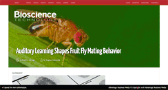 Desktop Screenshot of biosciencetechnology.com